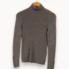 Best Maison 123 Sweat à col roulé - Taille M/38 Gris
