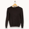 Store Sézane Sweat avec col blanc - Taille XS/34 Gris