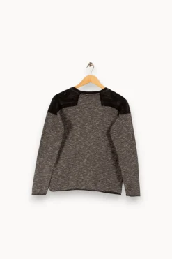 Discount One Step Sweat bimatière - Taille M/38 Gris