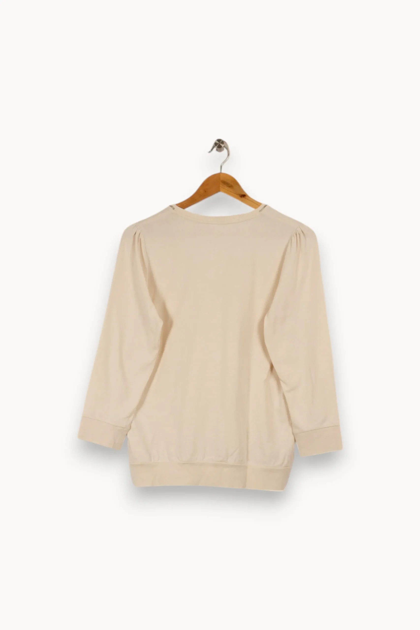 Best Maison 123 Sweat léger beige - Taille M/38 Blanc
