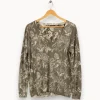 Cheap IKKS Sweat à motifs - Taille XL/42 Vert
