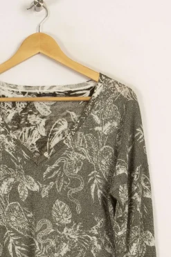 Cheap IKKS Sweat à motifs - Taille XL/42 Vert