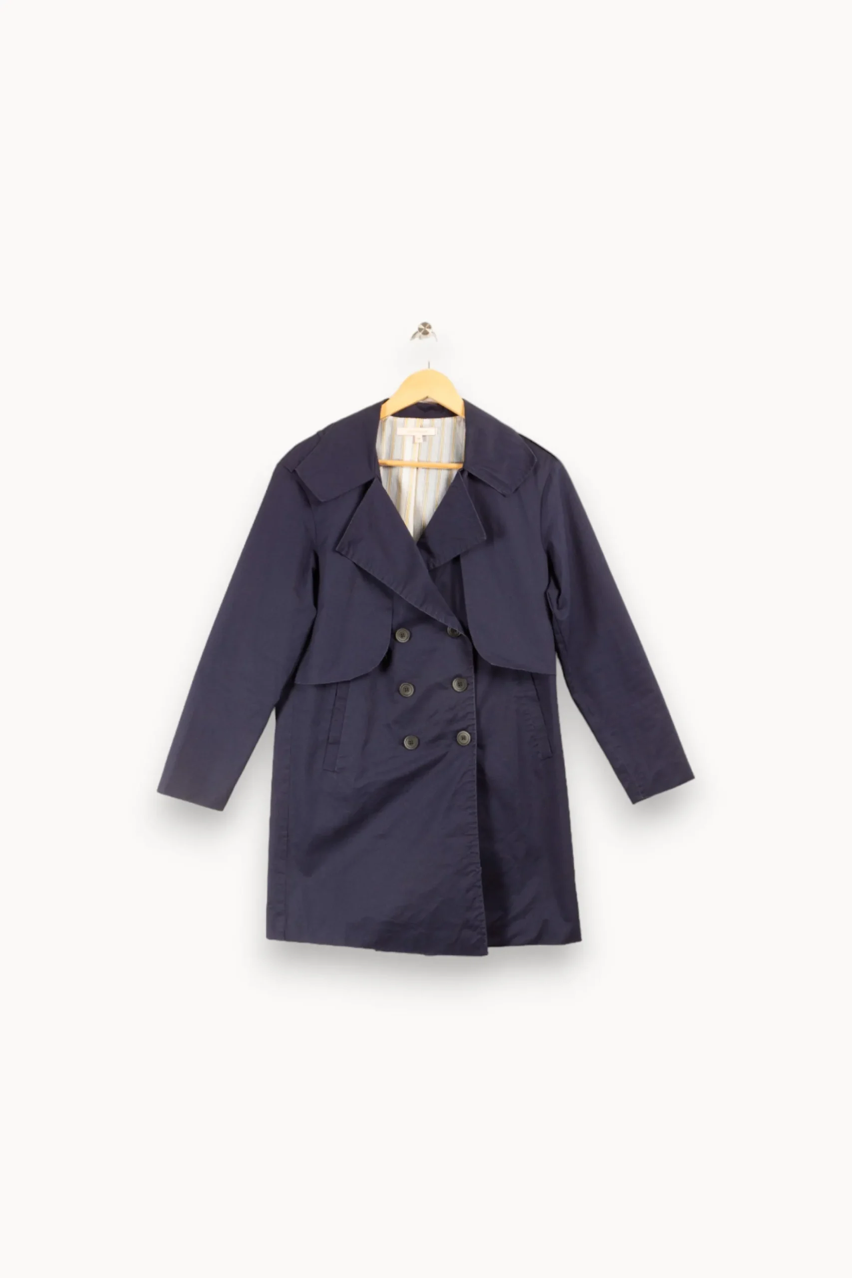 Shop La Fée Maraboutée Trench marine - S/36 Bleu