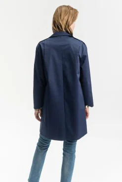 Shop La Fée Maraboutée Trench marine - S/36 Bleu