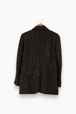 New Zadig&Voltaire Veste à carreaux foncé brillante - Taille S/36 Gris