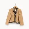 Fashion Sandro Veste - Taille L/40 Beige
