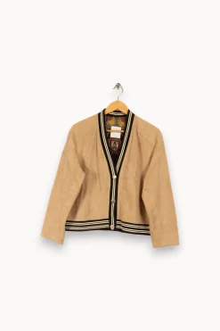 Fashion Sandro Veste - Taille L/40 Beige