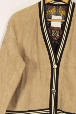 Fashion Sandro Veste - Taille L/40 Beige