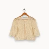 Best Stella Forest Veste avec broderies transparentes La Fée Maraboutée - Taille L/40 Beige