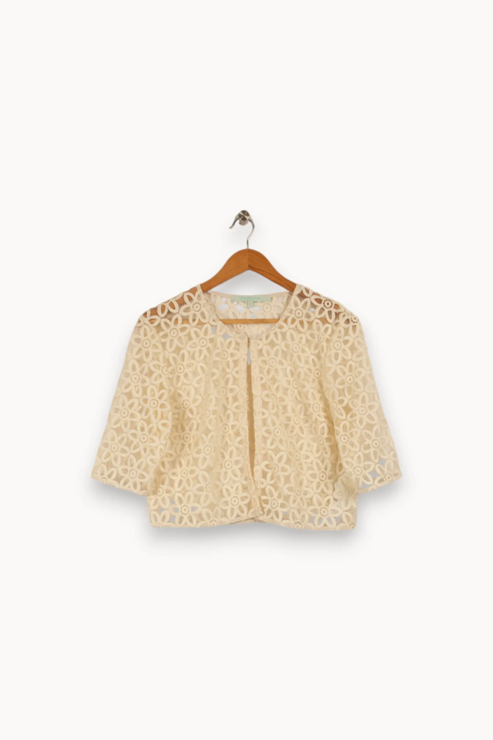 Best Stella Forest Veste avec broderies transparentes La Fée Maraboutée - Taille L/40 Beige