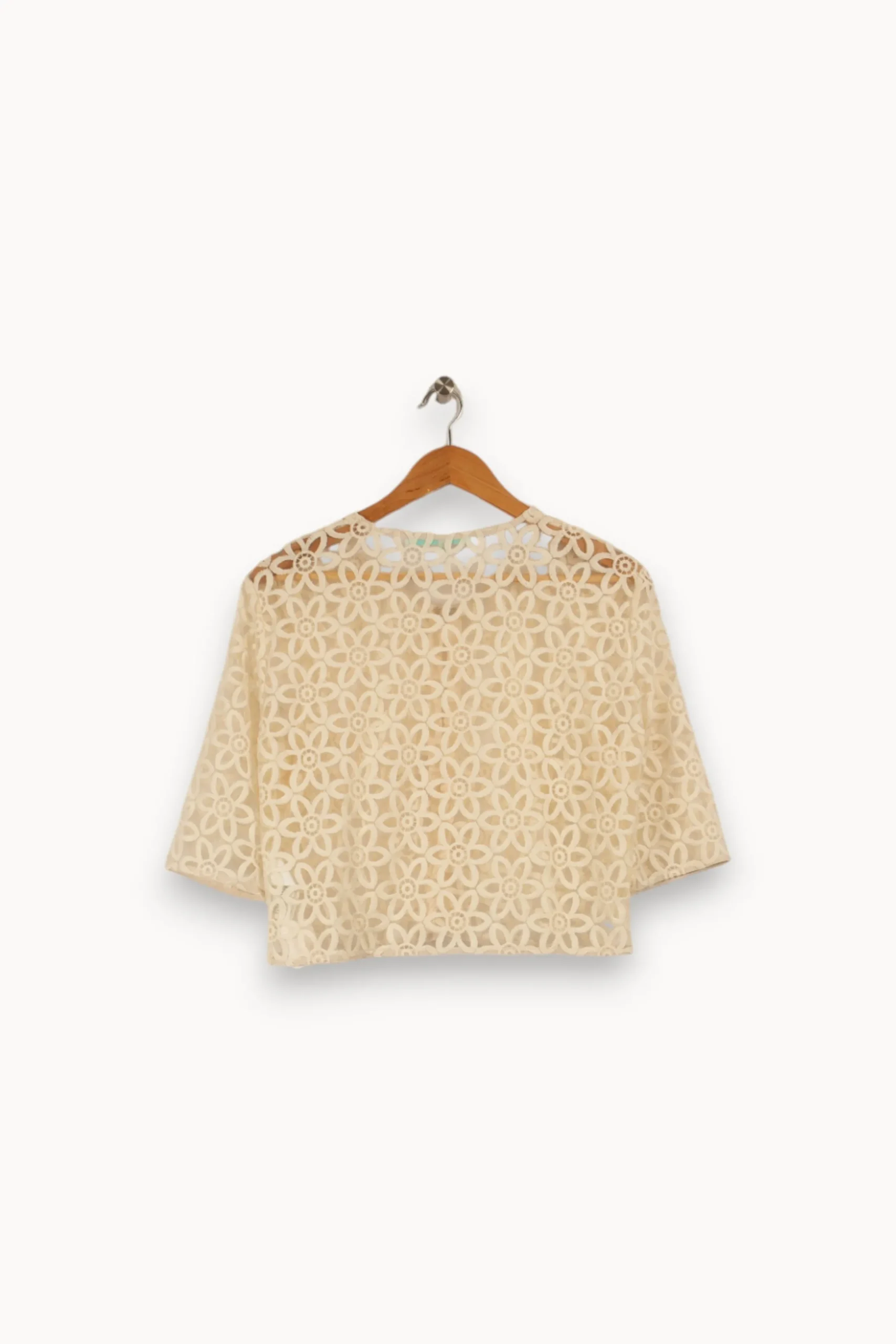 Best Stella Forest Veste avec broderies transparentes La Fée Maraboutée - Taille L/40 Beige
