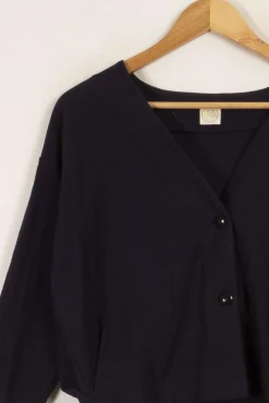 Fashion Des petits hauts Veste e foncée - Taille S/36 Bleu