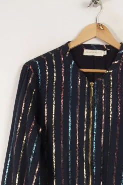 Sale La Petite Etoile Veste e rayée - Taille L/40 Bleu
