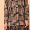 Store La Fée Maraboutée Veste chemise à carreaux en laine mélangée - XL/42 Multicolore