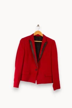 Best The Kooples Veste de tailleur - L/40 Rouge
