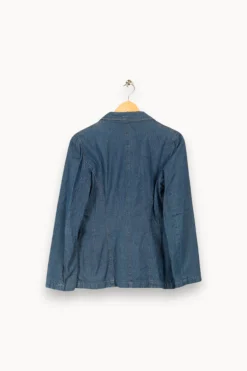 Discount Maison 123 Veste en cuir - L/40 Bleu