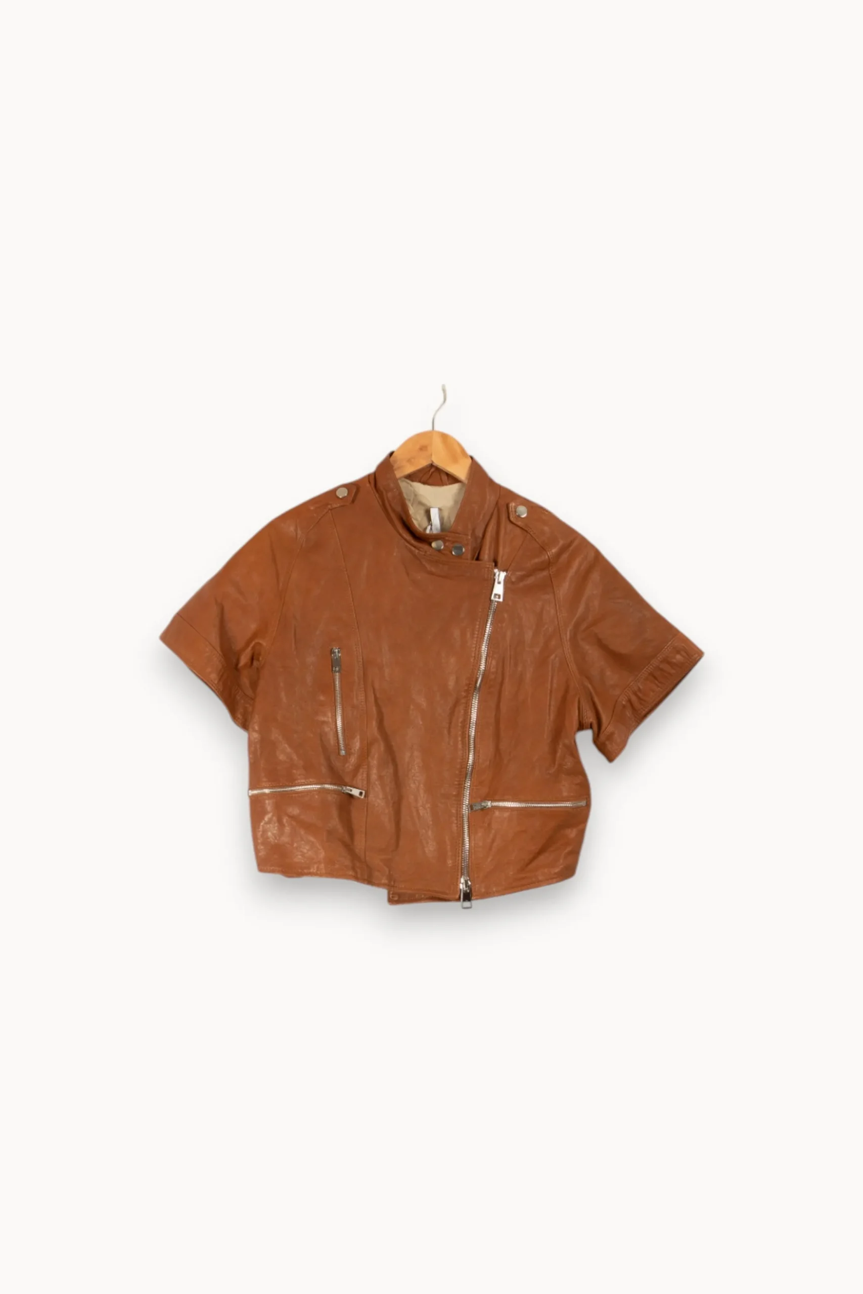 Sale Imperial Veste en cuir - Taille M/38 Marron