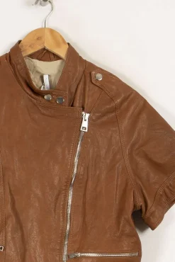 Sale Imperial Veste en cuir - Taille M/38 Marron