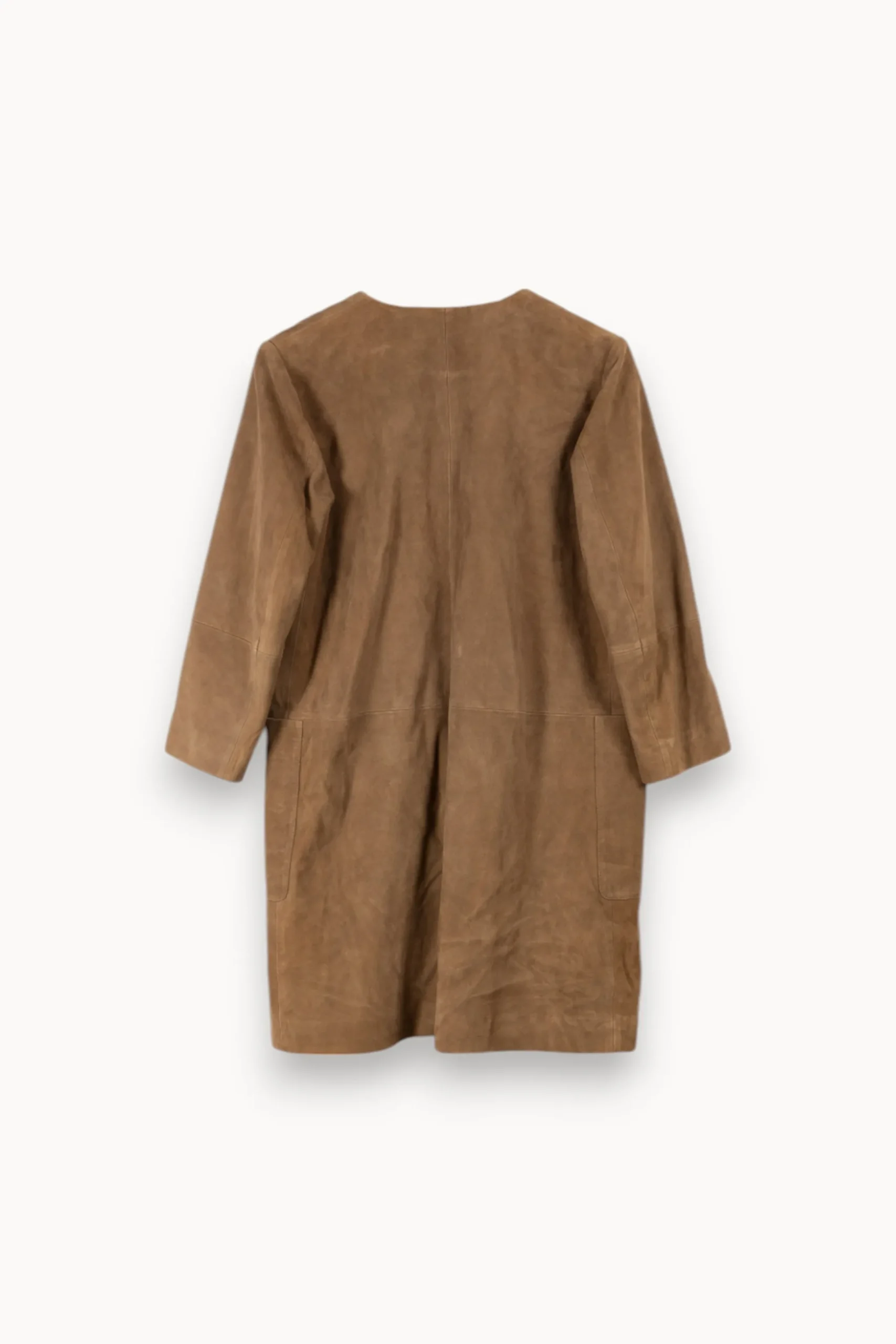 Online ZAPA Veste en cuir marron - Taille S/36 Vert