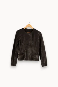 Best Sale ZAPA Veste en cuir - Taille M/38 Noir