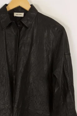 Clearance Zadig&Voltaire Veste en cuir - Taille XS/34 Noir