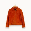 New IKKS Veste en cuir - Taille M/38 Orange