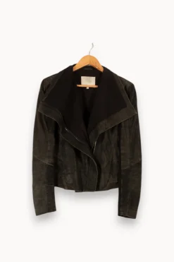 Online Maje Veste en cuir e - Taille M/38 Vert