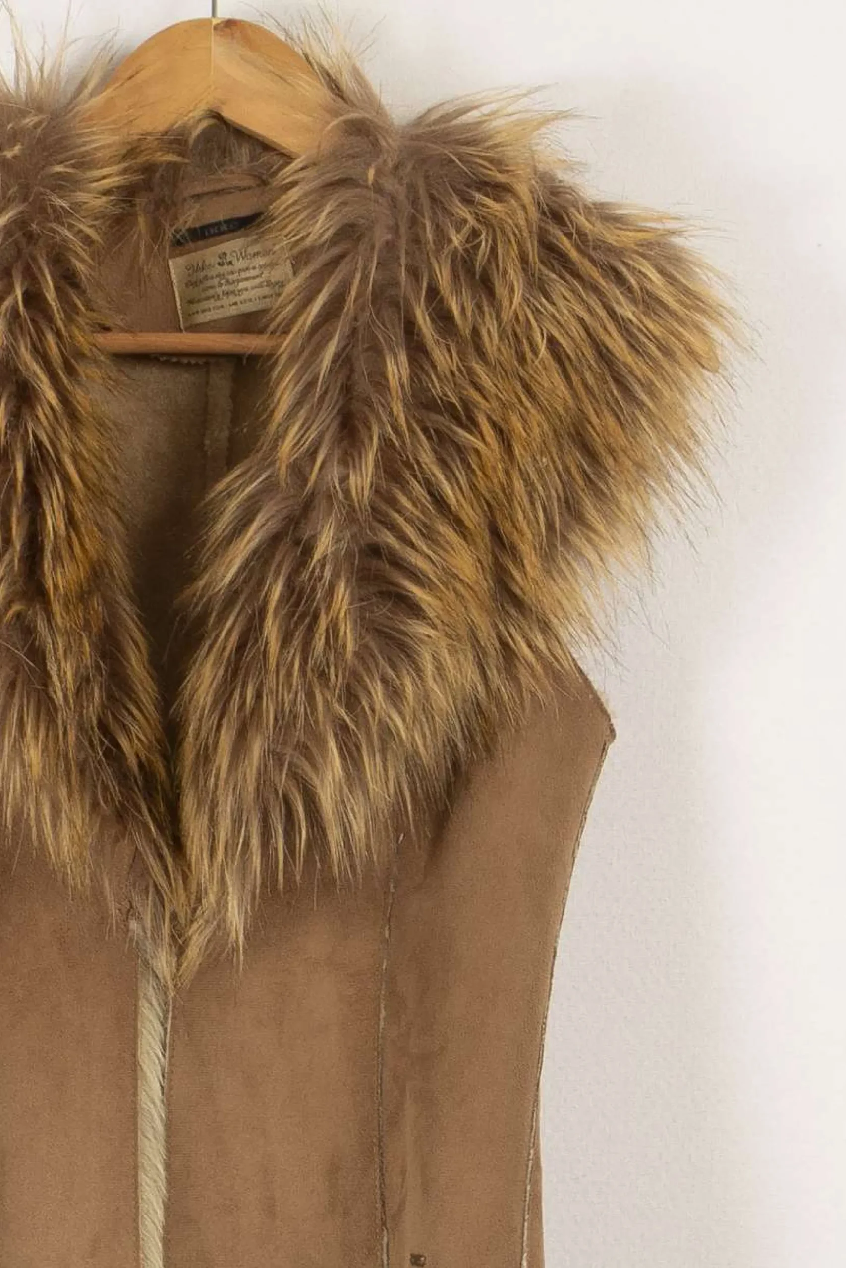 Clearance IKKS Veste en fourrure - Taille S/36 Beige