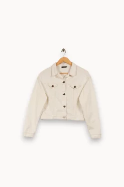Discount One Step Veste en jean he - Taille S/36 Blanc
