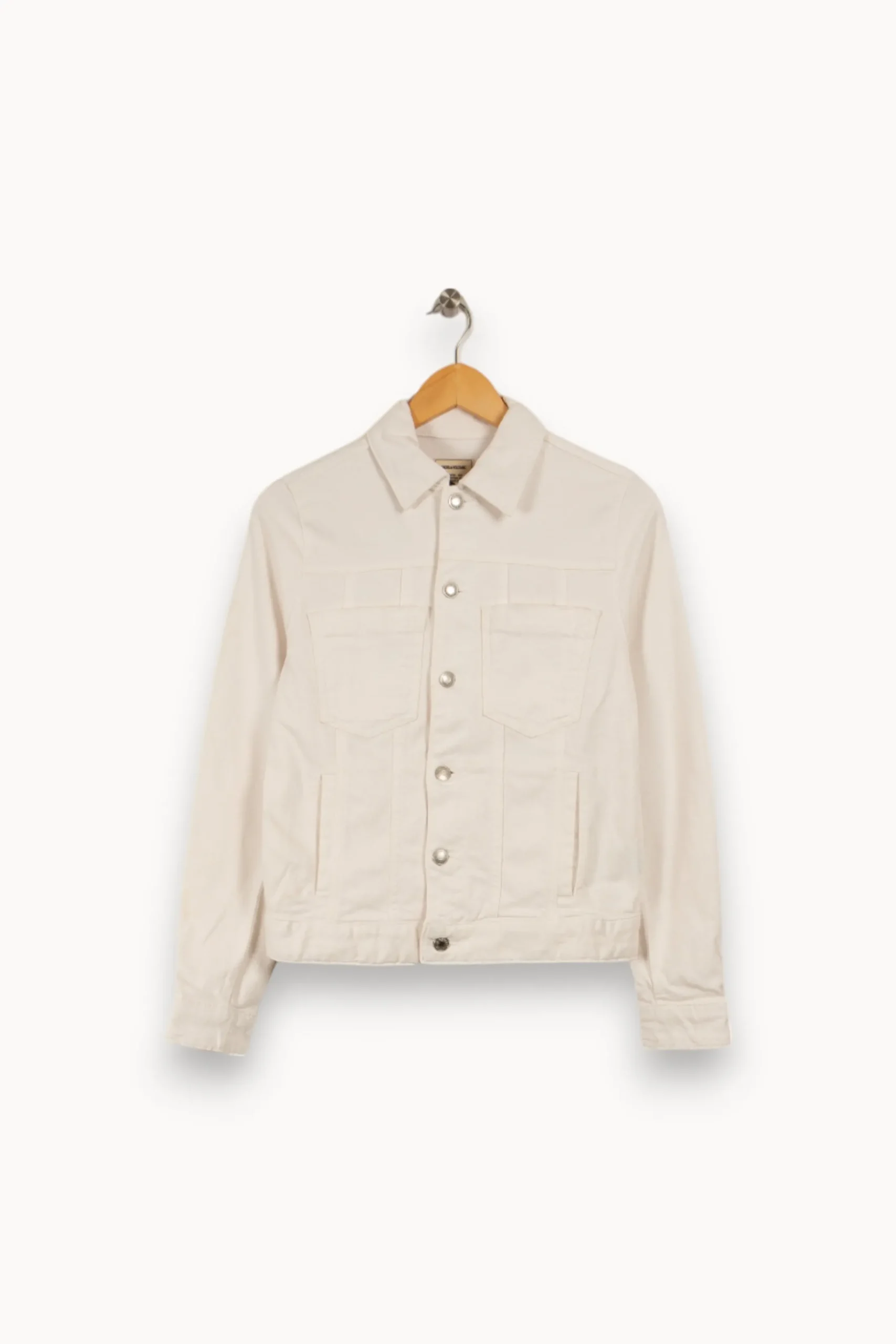 Discount Zadig&Voltaire Veste en jean he - Taille S/36 Blanc