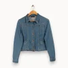 Store One Step Veste en jean e - Taille S/36 Bleu