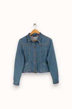 Store One Step Veste en jean e - Taille S/36 Bleu
