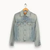 New Levi's Veste en jean e avec dessin - Taille S/36 Bleu