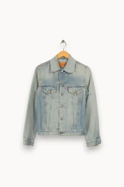 New Levi's Veste en jean e avec dessin - Taille S/36 Bleu