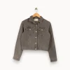 Discount IKKS Veste en jean e - Taille S/36 Gris