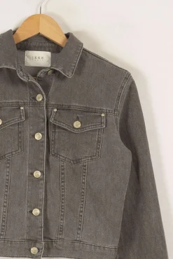 Discount IKKS Veste en jean e - Taille S/36 Gris
