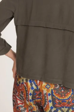 Discount La Fée Maraboutée Veste fluide esprit saharienne - S/36 Vert
