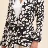 Cheap La Fée Maraboutée Veste fluide imprimée en viscose flammée - 36 Noir