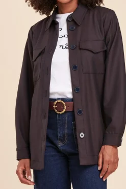 Best La Fée Maraboutée Veste fluide pied de puce - 38 Marron