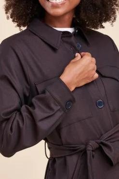 Sale La Fée Maraboutée Veste fluide pied de puce - 36 Marron