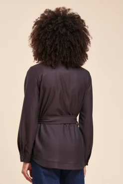 Sale La Fée Maraboutée Veste fluide pied de puce - 36 Marron