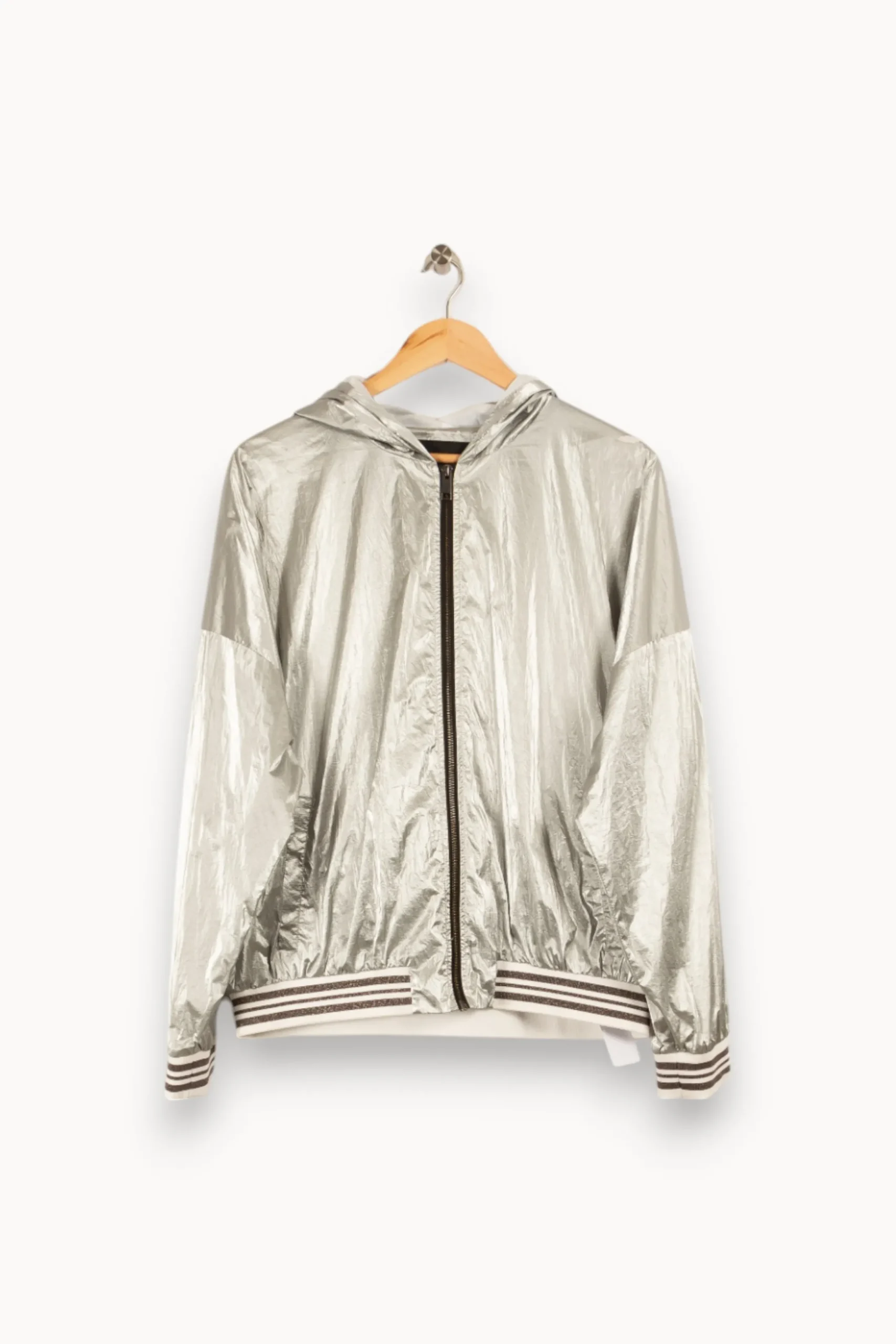 Hot IKKS Veste e à capuche - Taille L/40 Gris
