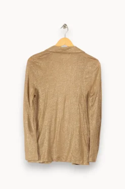 Sale Notshy Cashmere Veste légère pailletée - Taille S/36 Beige