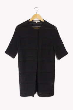 Outlet La Fée Maraboutée Veste longue e - 36 Noir