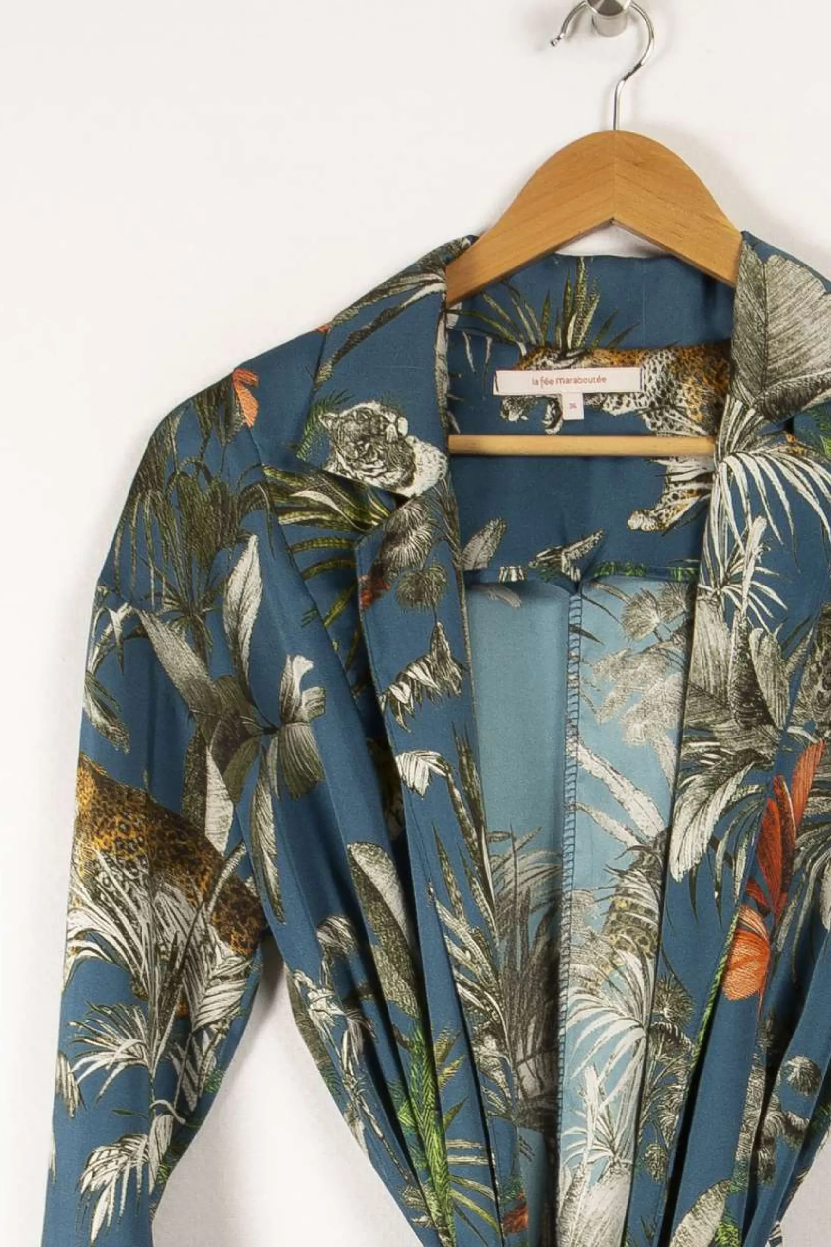 Online La Fée Maraboutée Veste manteau imprimé jungle - S/36 Multicolore