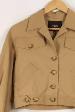 Clearance Maje Veste marron - Taille XS/34 Beige