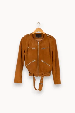 Cheap Bérénice Veste effet daim - Taille M/38 Marron