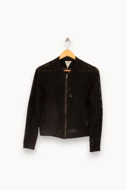 Fashion IKKS Veste e en dentelle - Taille L/40 Noir