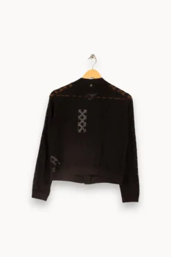 Fashion IKKS Veste e en dentelle - Taille L/40 Noir