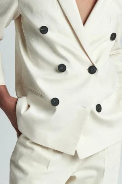 Best Sale Parisienne et Alors Veste Sand - 40 Blanc